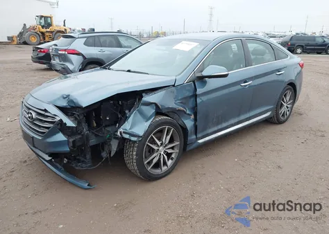 2015 Hyundai Sonata Sport 2.0T из США, поврежденный, VIN 5NPE34AB7FH101116